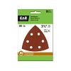 3 1/2&quot; x 120 Grit Sandpaper  (10 Pack)  Industrial Oscillating Accessory Recyclable 